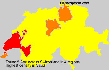 Surname Abe in Switzerland Surname Abe in Switzerland