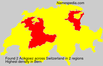 Surname Acikgoez in Switzerland Surname Acikgoez in Switzerland