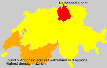 Surname Addorisio in Switzerland Surname Addorisio in Switzerland