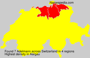 Surname Adelmann in Switzerland Surname Adelmann in Switzerland