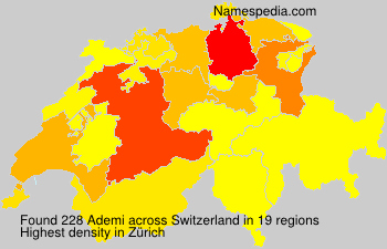 Surname Ademi in Switzerland Surname Ademi in Switzerland