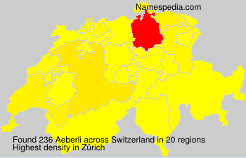 Surname Aeberli in Switzerland Surname Aeberli in Switzerland