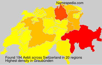 Surname Aebli in Switzerland Surname Aebli in Switzerland