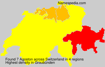 Surname Agoston in Switzerland Surname Agoston in Switzerland