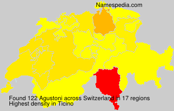 Surname Agustoni in Switzerland Surname Agustoni in Switzerland