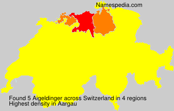 Surname Aigeldinger in Switzerland Surname Aigeldinger in Switzerland