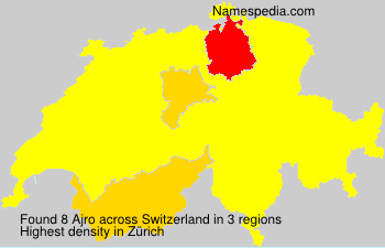 Surname Ajro in Switzerland Surname Ajro in Switzerland