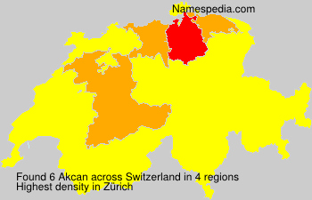 Surname Akcan in Switzerland Surname Akcan in Switzerland