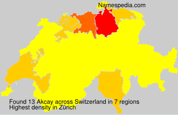 Surname Akcay in Switzerland Surname Akcay in Switzerland