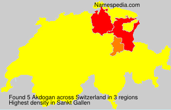 Surname Akdogan in Switzerland Surname Akdogan in Switzerland