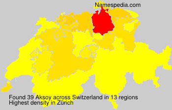 Surname Aksoy in Switzerland Surname Aksoy in Switzerland