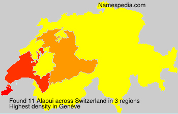 Surname Alaoui in Switzerland Surname Alaoui in Switzerland