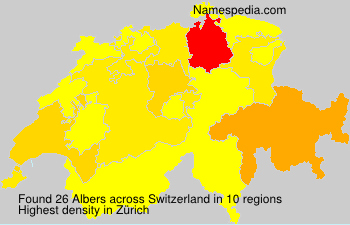 Surname Albers in Switzerland Surname Albers in Switzerland