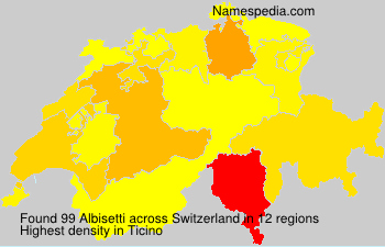 Surname Albisetti in Switzerland Surname Albisetti in Switzerland