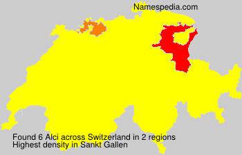 Surname Alci in Switzerland Surname Alci in Switzerland