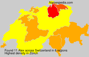 Surname Alex in Switzerland