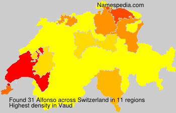 Surname Alfonso in Switzerland