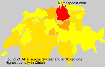 Surname Alijaj in Switzerland