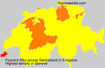 Surname Allia in Switzerland Surname Allia in Switzerland