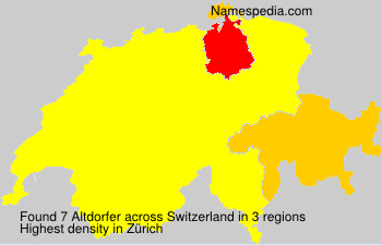Surname Altdorfer in Switzerland