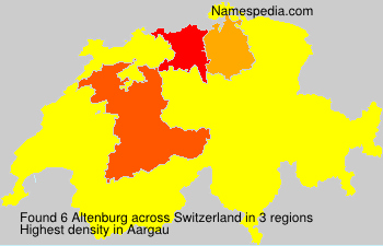 Surname Altenburg in Switzerland Surname Altenburg in Switzerland