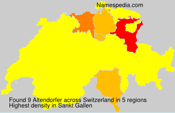 Surname Altendorfer in Switzerland Surname Altendorfer in Switzerland