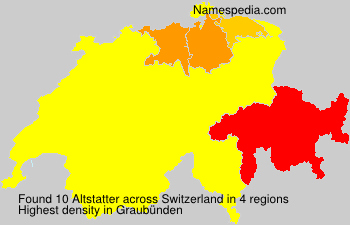 Surname Altstatter in Switzerland Surname Altstatter in Switzerland
