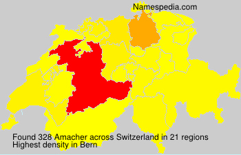 Surname Amacher in Switzerland