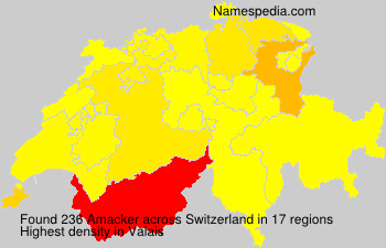 Surname Amacker in Switzerland Surname Amacker in Switzerland