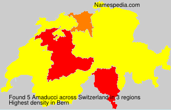 Surname Amaducci in Switzerland