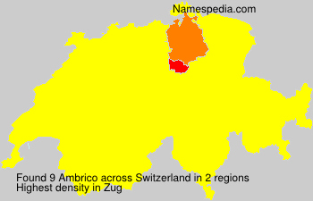 Surname Ambrico in Switzerland Surname Ambrico in Switzerland