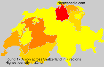 Surname Amon in Switzerland Surname Amon in Switzerland