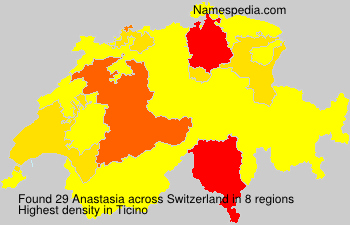 Surname Anastasia in Switzerland