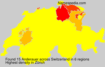 Surname Anderauer in Switzerland Surname Anderauer in Switzerland