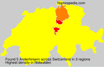 Surname Anderhirsern in Switzerland Surname Anderhirsern in Switzerland