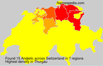 Surname Andjelic in Switzerland Surname Andjelic in Switzerland
