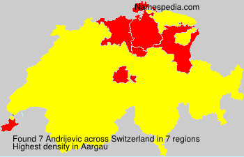 Surname Andrijevic in Switzerland Surname Andrijevic in Switzerland