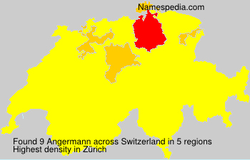 Surname Angermann in Switzerland Surname Angermann in Switzerland