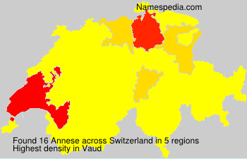 Surname Annese in Switzerland Surname Annese in Switzerland