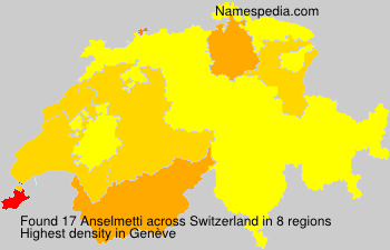 Surname Anselmetti in Switzerland Surname Anselmetti in Switzerland