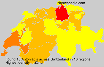 Surname Antoniadis in Switzerland Surname Antoniadis in Switzerland