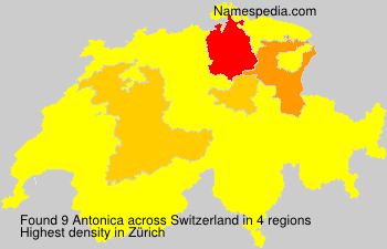 Surname Antonica in Switzerland Surname Antonica in Switzerland