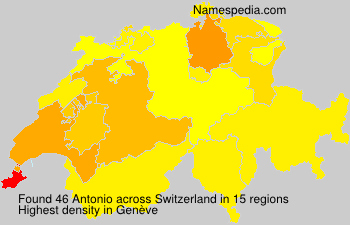 Surname Antonio in Switzerland
