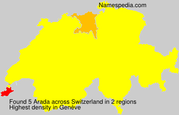 Surname Arada in Switzerland Surname Arada in Switzerland