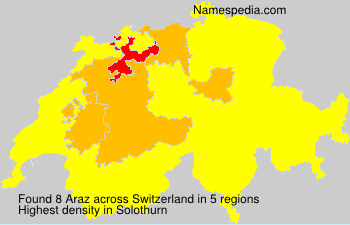 Surname Araz in Switzerland Surname Araz in Switzerland
