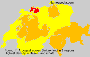 Surname Arbogast in Switzerland Surname Arbogast in Switzerland