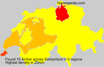 Surname Archer in Switzerland Surname Archer in Switzerland