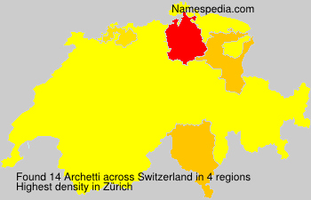 Surname Archetti in Switzerland Surname Archetti in Switzerland