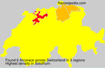 Surname Arcorace in Switzerland Surname Arcorace in Switzerland