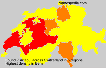 Surname Arfaoui in Switzerland Surname Arfaoui in Switzerland